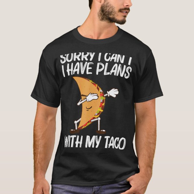 Camiseta Taco Para Homens Comida Mexicano Rua 1 (Frente)