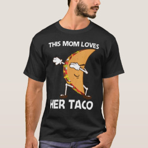 Camiseta Taco Para Mamãe Mulher Comida Mexicana