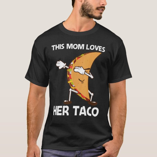 Camiseta Taco Para Mamãe Mulher Comida Mexicana (Frente)