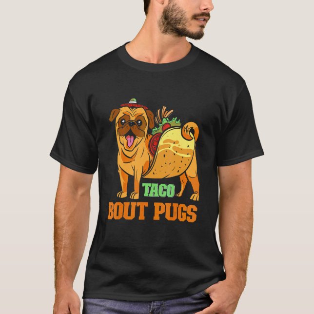 Camiseta Taco Pug Pun (Frente)