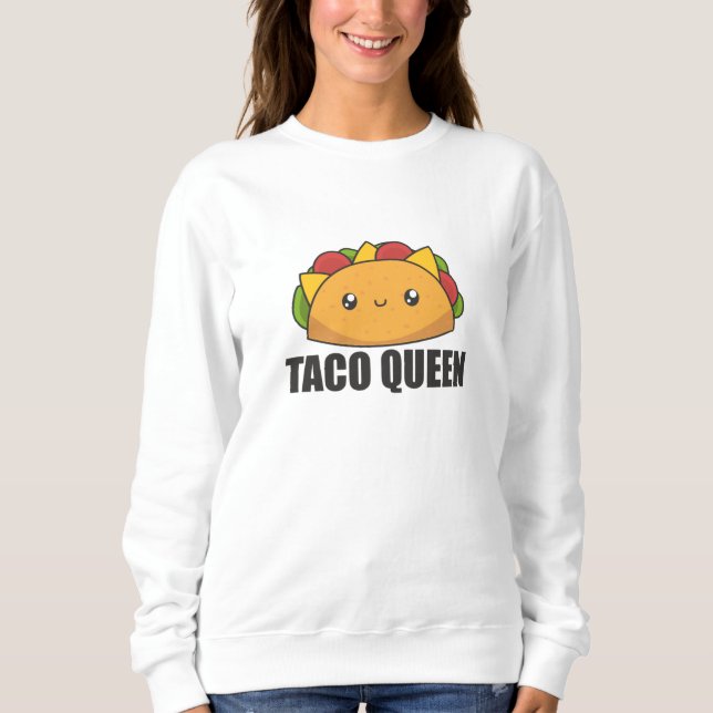 Camiseta Taco Queen Cinco De Mayo Tacos Comida Encantada (Frente)