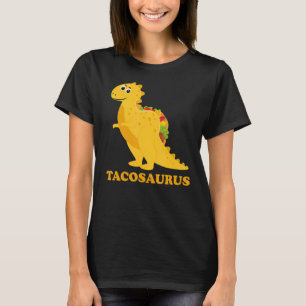 Camiseta Taco Saurus Para Homens Taco Dinossauro Mexicano