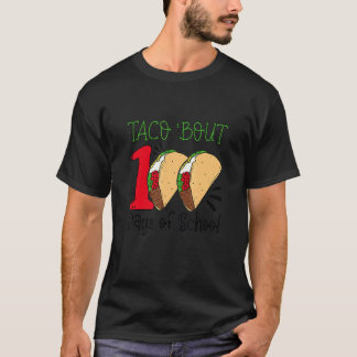 Camiseta Taco Sobre 100 Dias De Aula Comida Mexicana Profes