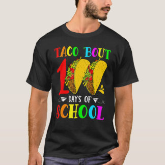 Camiseta Taco Sobre 100 Dias De Escola Taco Professor Aluno