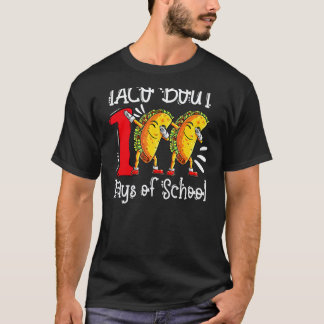 Camiseta Taco Sobre 100 Dias De Escola Tacos Professor Alun