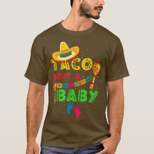 Camiseta Taco Sobre Um Anúncio De Gravidez De Bebê Cinco De
