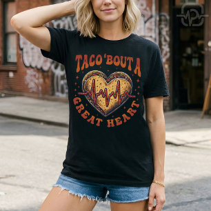 Camiseta Taco Sobre Um Grande Coração Cinco De Mayo Enferme