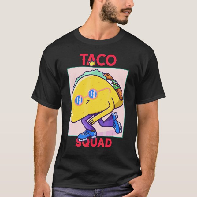 Camiseta Taco Squad Dancing Taco Cinco De Mayo Comida mexic (Frente)