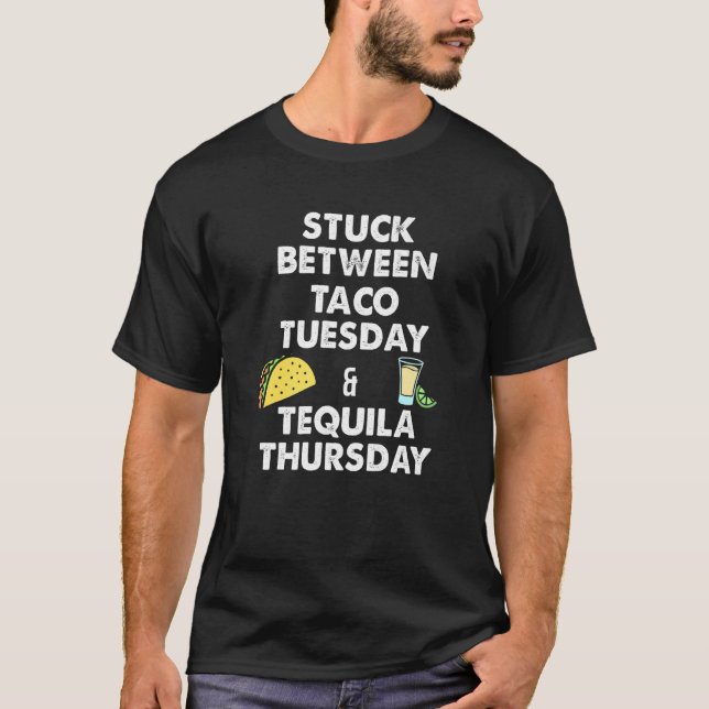 Camiseta Taco Taco Terça-feira e Tequila Quinta-feira (Frente)
