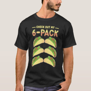 Camiseta Taco Tacos Comida Mexicana Olhe Para Meu Abdômen T