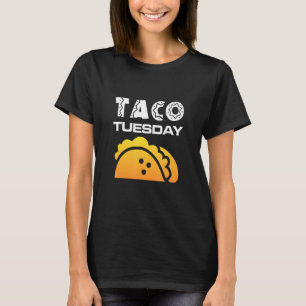 Camiseta Taco Terça-feira Design de Gráfico Retroativo