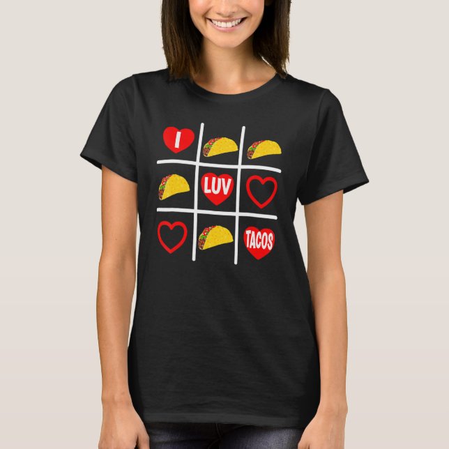 Camiseta Taco Tic Toe I Luv Tacos 1 (Frente)