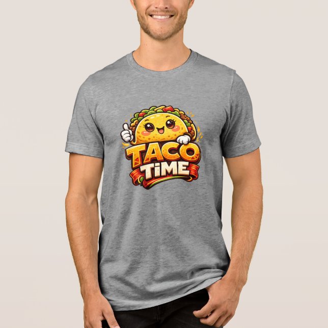 Camiseta Taco Time - Fiasco da Festa - Fãs da Comida (Frente)