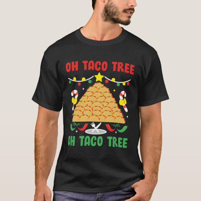 Camiseta Taco Tree Comida mexicana Taco (Frente)