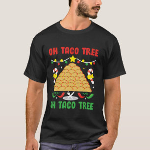 Camiseta Taco Tree Comida mexicana Taco no Natal