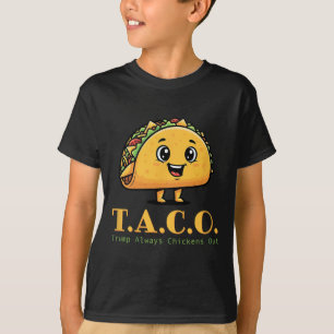 Camiseta Taco Trump Sempre Fala De Piada Democrata Engraçad