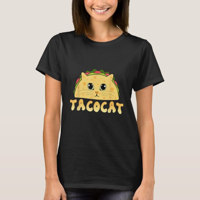 Camiseta Tacocat Comida Mexicano Face Cinco De Mayo Kitten (Frente)