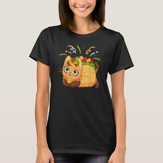 Camiseta Tacocat Cute Taco Cat Cinco De Mayos (Frente)
