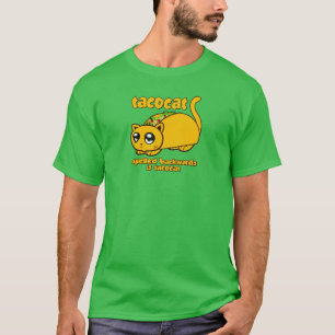 Camiseta Tacocat engraçado soletrado para trás