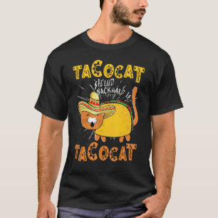 Camiseta Tacocat Escrito ao Contrário é Taco Cat Cinco De
