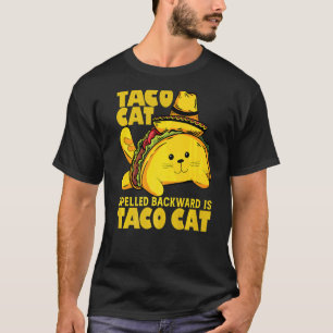 Camiseta Tacocat Escrito ao Contrário é Taco Cat Cinco De M