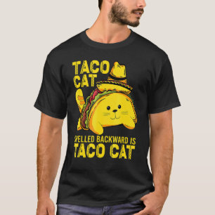 Camiseta Tacocat Escrito ao Contrário é Taco Cat Cinco De M