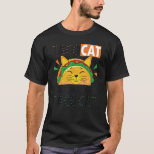 Camiseta Tacocat Escrito ao Contrário É Tacocat Ama Gato E