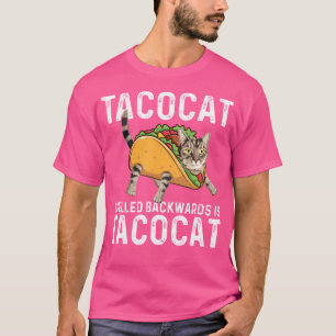 Camiseta Tacocat Escrito ao Contrário É Tacocat Amante de T