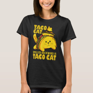 Camiseta Tacocat Ortografado Para Trás É Taco Cinco De Maio