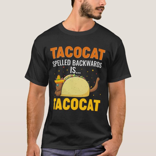 Camiseta Tacocat Ortografado Para Trás É Tacocat (Frente)