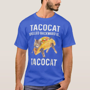 Camiseta Tacocat Ortografado Para Trás É Tacocat - Amor Cat