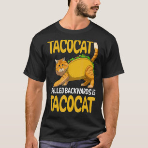 Camiseta Tacocat Ortografado Para Trás É Tacocat Cinco De M