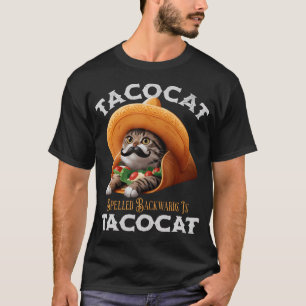 Camiseta Tacocat Ortografado Para Trás É Tacocat Comida Mex