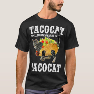 Camiseta Tacocat Ortografado para Trás é Tacocat Engraçado