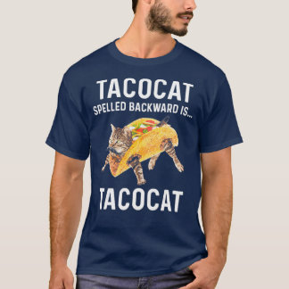Camiseta Tacocat Ortografado Para Trás É Tacocat Love Cat
