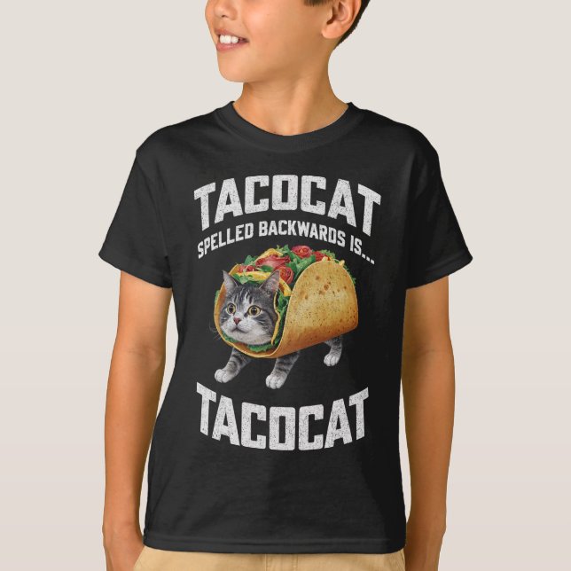Camiseta Tacocat Ortografado Para Trás É Tacocat Shirt Taco (Frente)