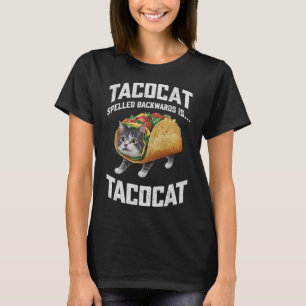 Camiseta Tacocat Ortografado Para Trás É Tacocat Shirt Taco