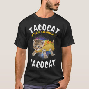Camiseta Tacocat Ortografado Para Trás É Tacocat Tee Cat E 