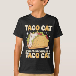 Camiseta Tacocat Ortografado Para Trás Taco Cat Mexicano