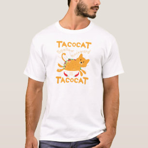 Camiseta Tacocat soletrou para trás o Taco do gato de Cinc