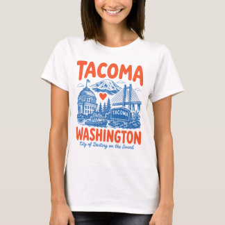 Camiseta Tacoma Washington Cidade Fofa