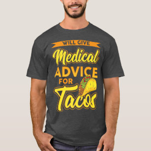 Camiseta Tacos Avocado Funny Sarcasm Taco Retro Nacho Lover