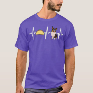 Camiseta Tacos Cardigan Welsh Corgi Heartbeat Dog Lover
