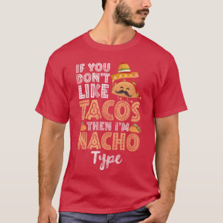 Camiseta Tacos Comida Celebração Queijo engraçado