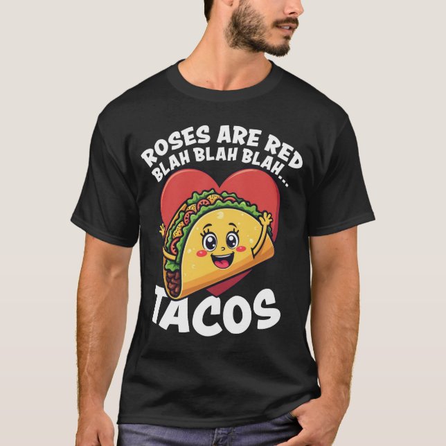 Camiseta Tacos Comida Engraçado Presente Para Amigos (Frente)