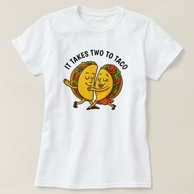 Camiseta Tacos Dancing (Frente do Design)