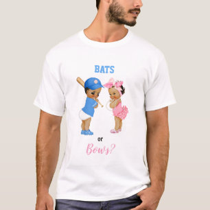 Camiseta Tacos de Beisebol Arcos Bebês Menino Menina Revela