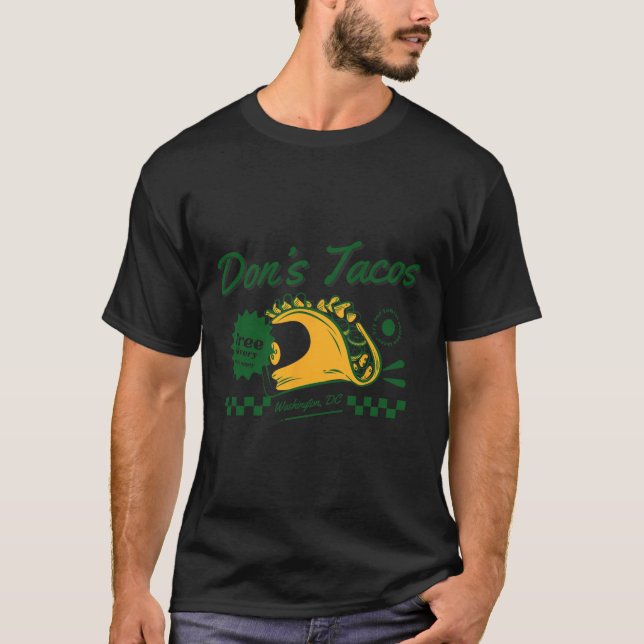 Camiseta Tacos de Don - Vamos Patriótico Engraçado Go Taco  (Frente)