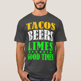 Camiseta Tacos de festas engraçados Limões de cerveja