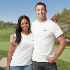 Camiseta Tacos de Golfe com Nome Personalizado Clássico